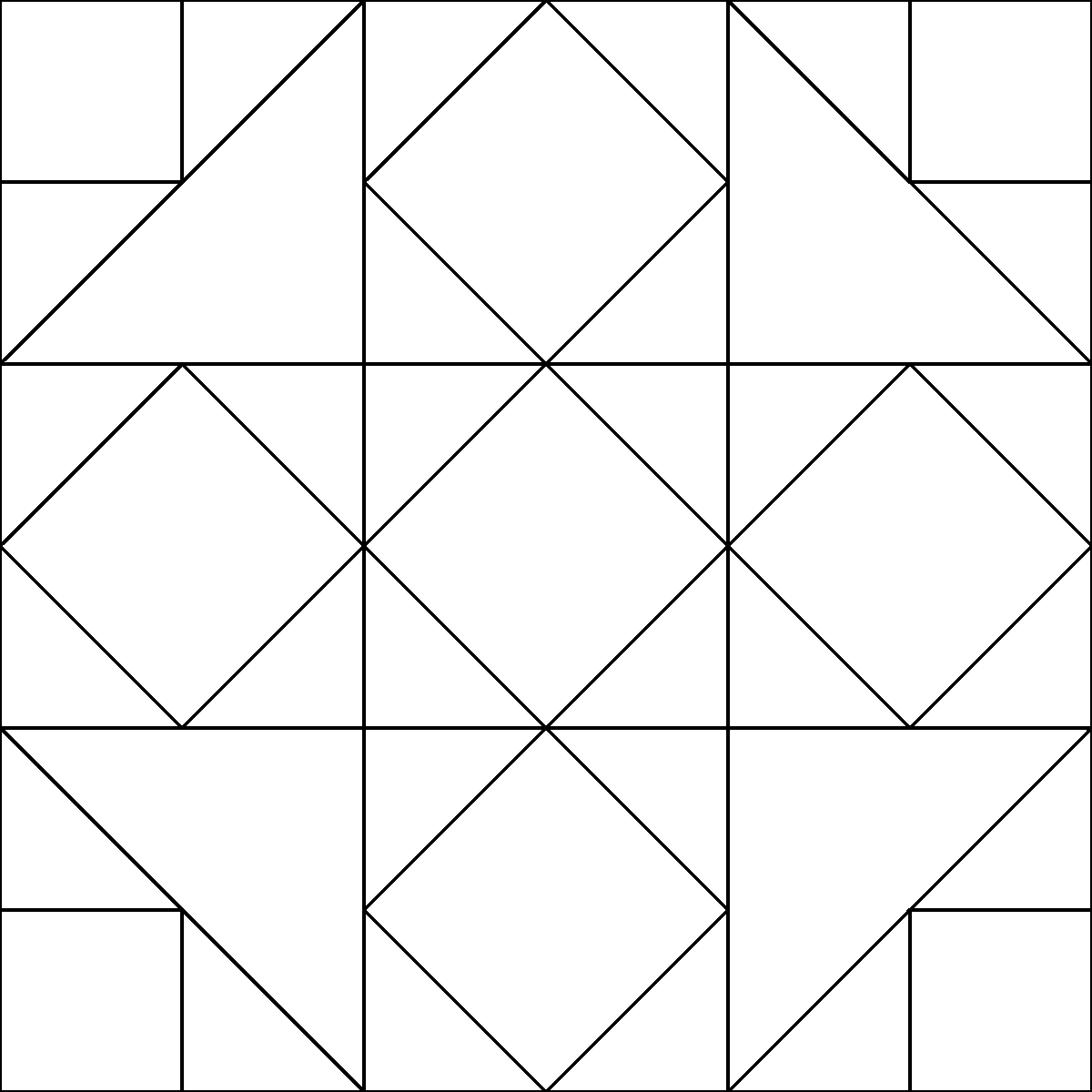 Pattern 7, Five Spot barn quilt pattern thumbnail